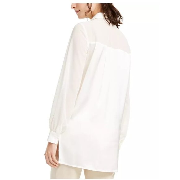 Alfani Tunic Button-Up Shirt - Picture 2 of 10